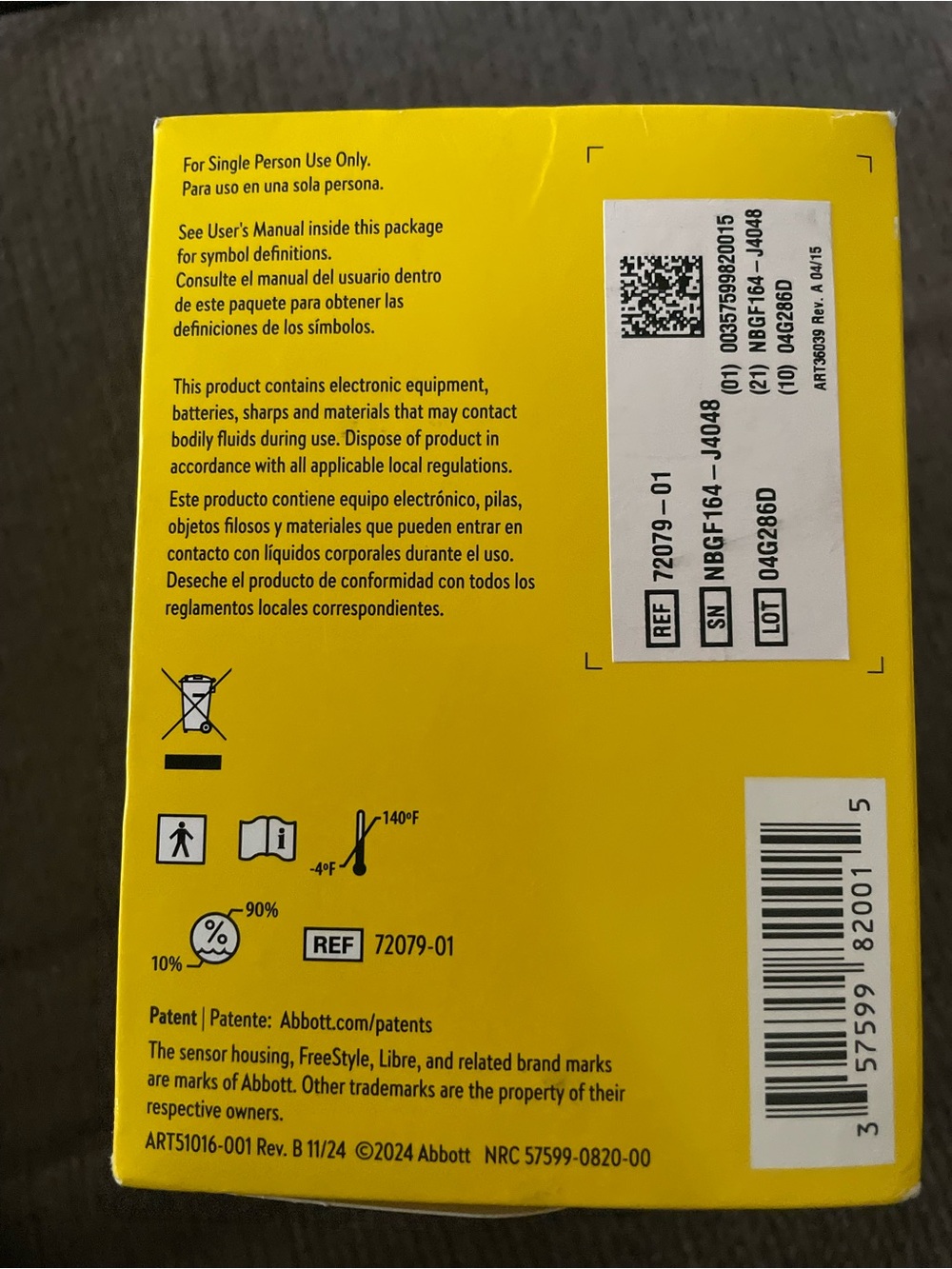 Abbott FreeStyle Libre 3 Reader - Bright Yellow Box sealed - Picture 5 of 7